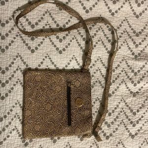 Black and cream floral crossbody bag new